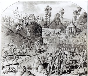 König Eduard I. (1239-1307) Erste Expedition gegen die Schotten